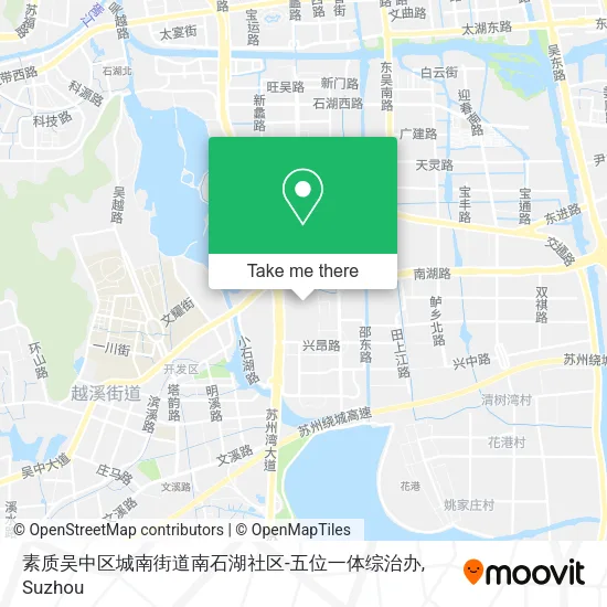 素质吴中区城南街道南石湖社区-五位一体综治办 map