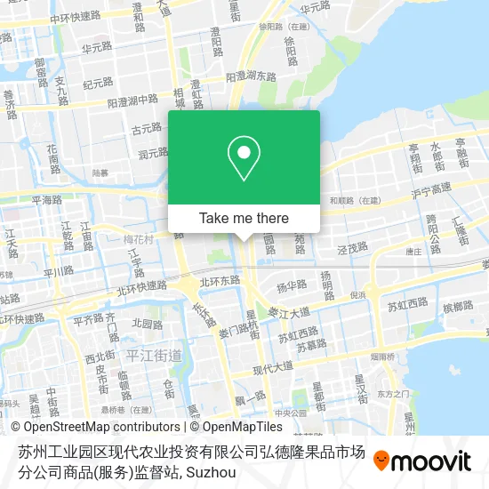 苏州工业园区现代农业投资有限公司弘德隆果品市场分公司商品(服务)监督站 map
