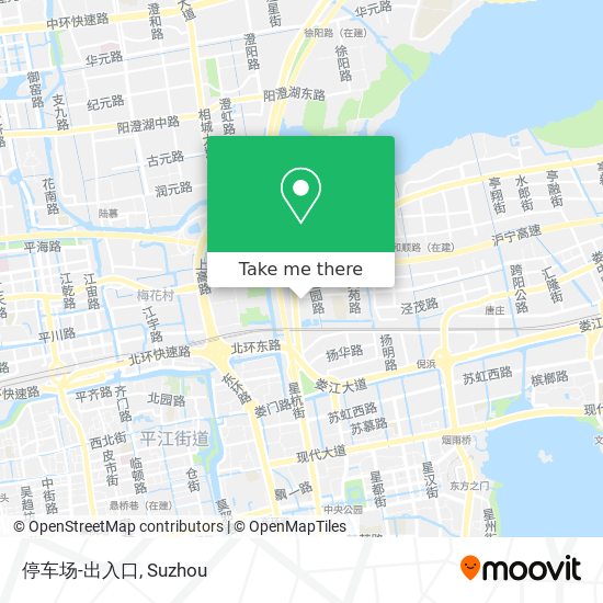 停车场-出入口 map