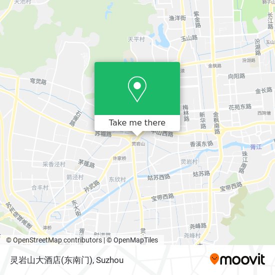 灵岩山大酒店(东南门) map