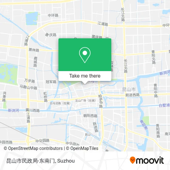 昆山市民政局-东南门 map