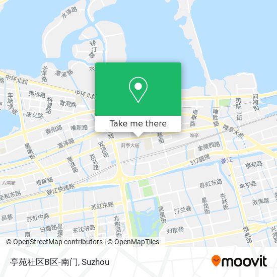 亭苑社区B区-南门 map