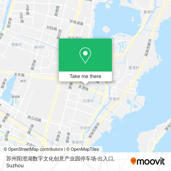 苏州阳澄湖数字文化创意产业园停车场-出入口 map