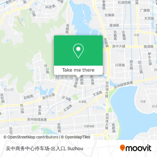 吴中商务中心停车场-出入口 map