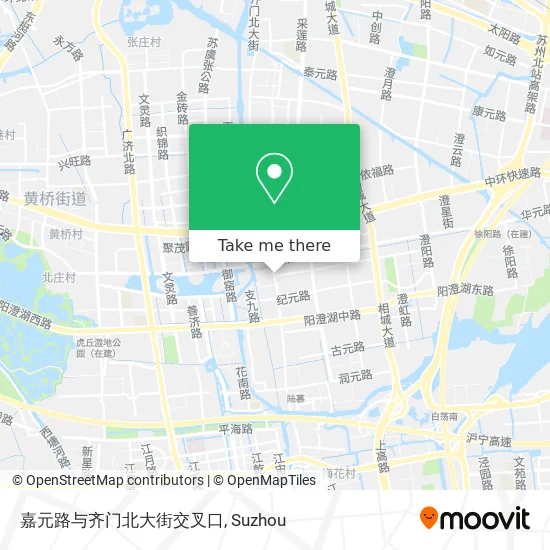 嘉元路与齐门北大街交叉口 map