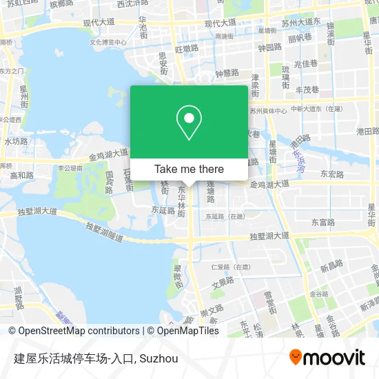 建屋乐活城停车场-入口 map