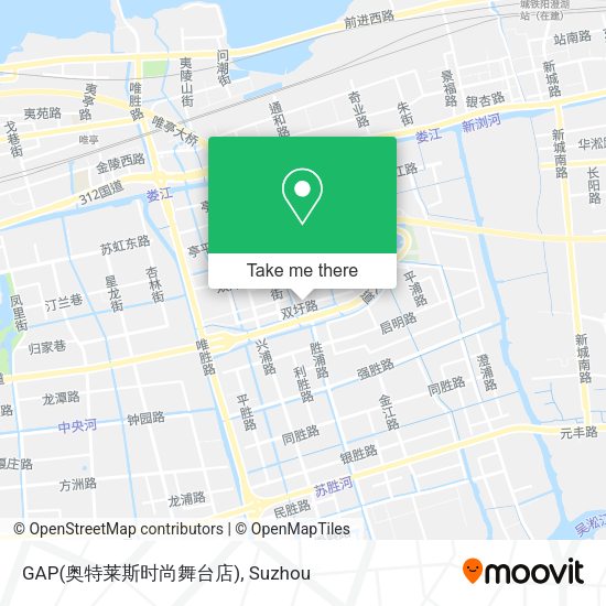 GAP(奥特莱斯时尚舞台店) map