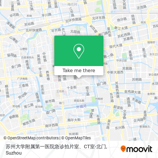 苏州大学附属第一医院急诊拍片室、CT室-北门 map
