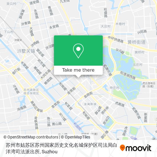 苏州市姑苏区苏州国家历史文化名城保护区司法局白洋湾司法派出所 map