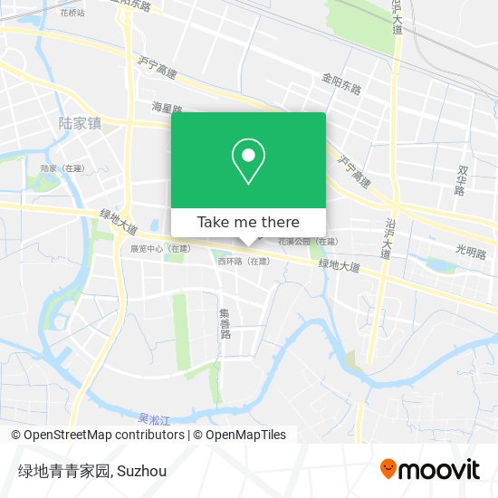绿地青青家园 map