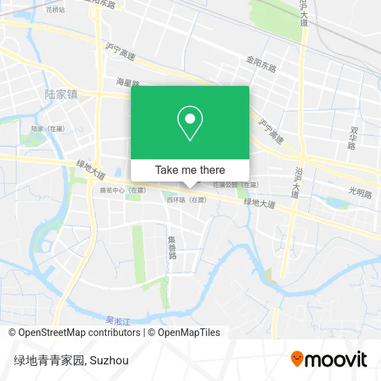 绿地青青家园 map