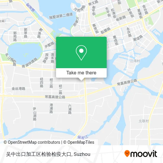 吴中出口加工区检验检疫大口 map