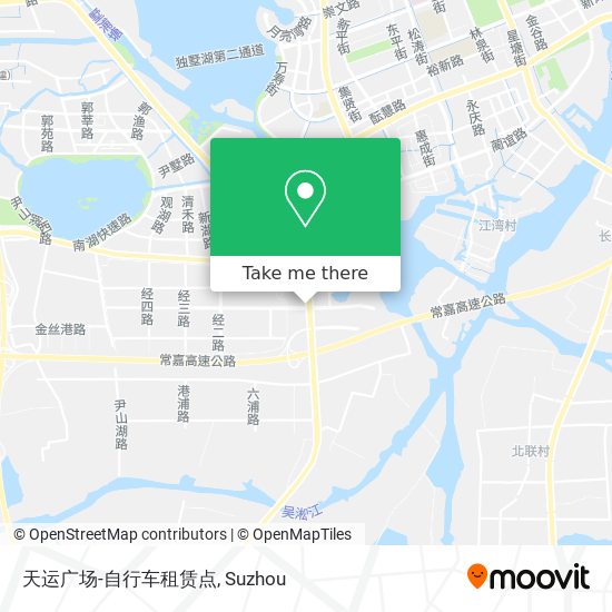 天运广场-自行车租赁点 map
