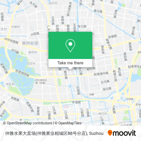 仲雅水果大卖场(仲雅果业相城区88号分店) map