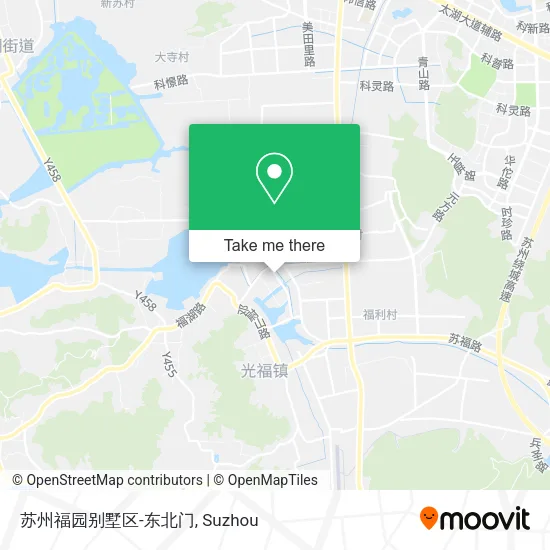苏州福园别墅区-东北门 map