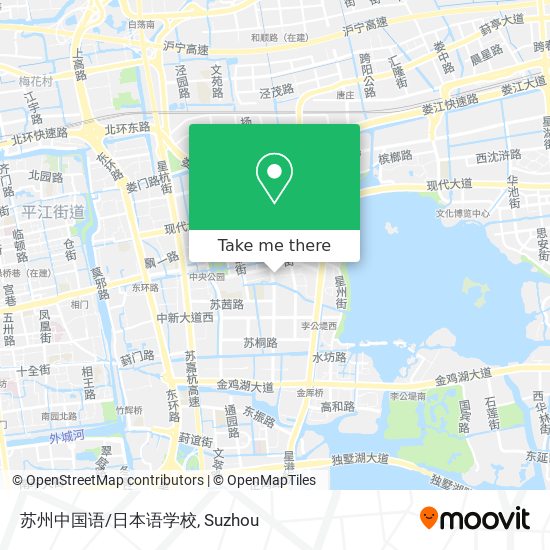 苏州中国语/日本语学校 map