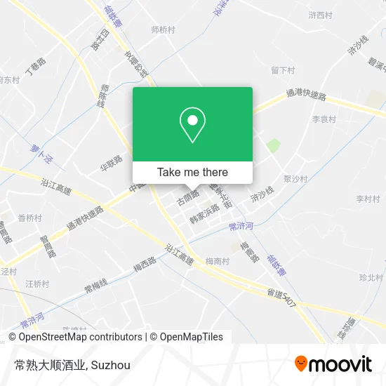 常熟大顺酒业 map