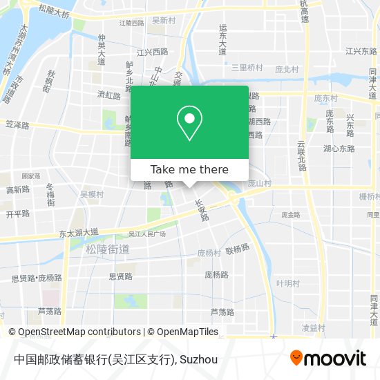 中国邮政储蓄银行(吴江区支行) map