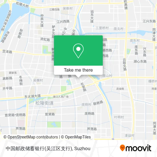 中国邮政储蓄银行(吴江区支行) map