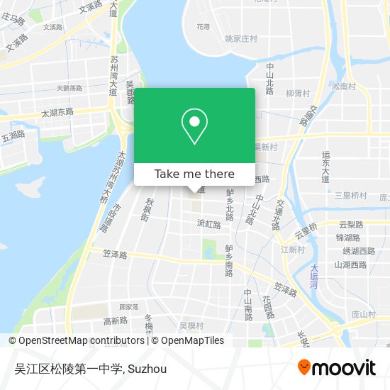 吴江区松陵第一中学 map