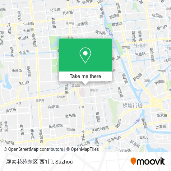 馨泰花苑东区-西1门 map