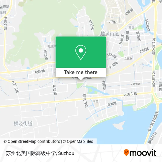 苏州北美国际高级中学 map
