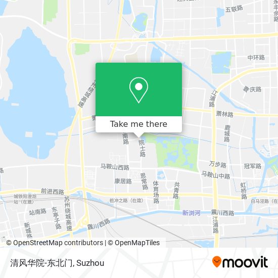 清风华院-东北门 map