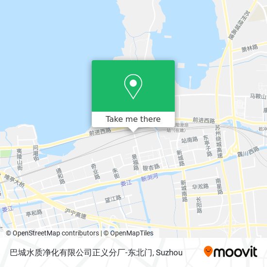 巴城水质净化有限公司正义分厂-东北门 map