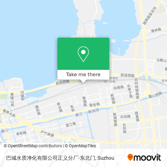 巴城水质净化有限公司正义分厂-东北门 map