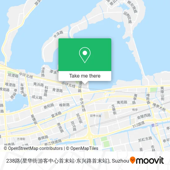 238路(星华街游客中心首末站-东兴路首末站) map
