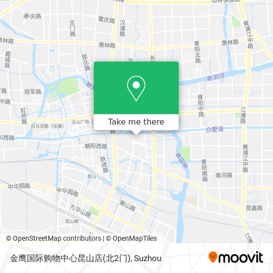 金鹰国际购物中心昆山店(北2门) map