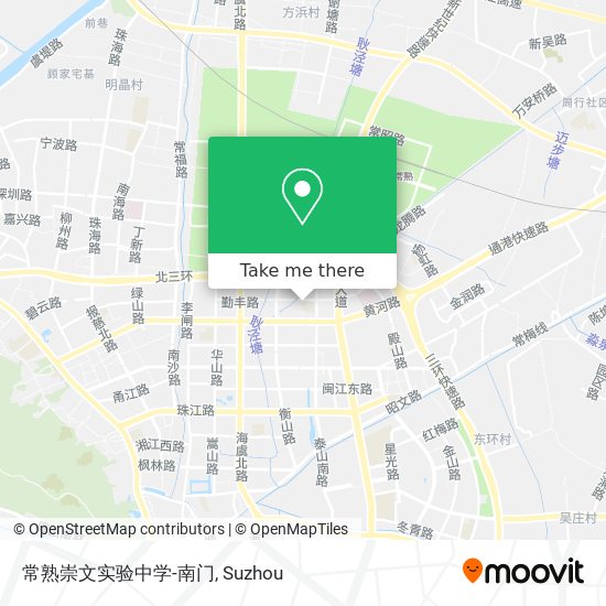 常熟崇文实验中学-南门 map