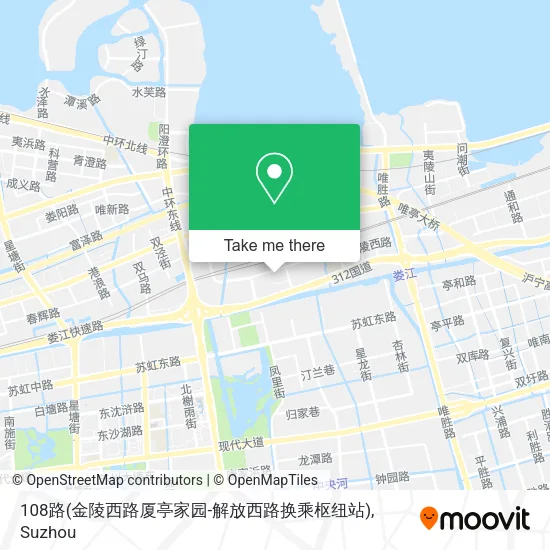 108路(金陵西路厦亭家园-解放西路换乘枢纽站) map