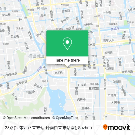 28路(宝带西路首末站-钟南街首末站南) map