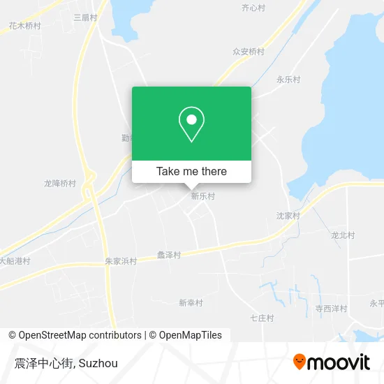 震泽中心街 map