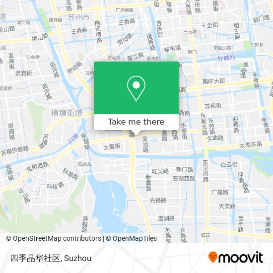四季晶华社区 map