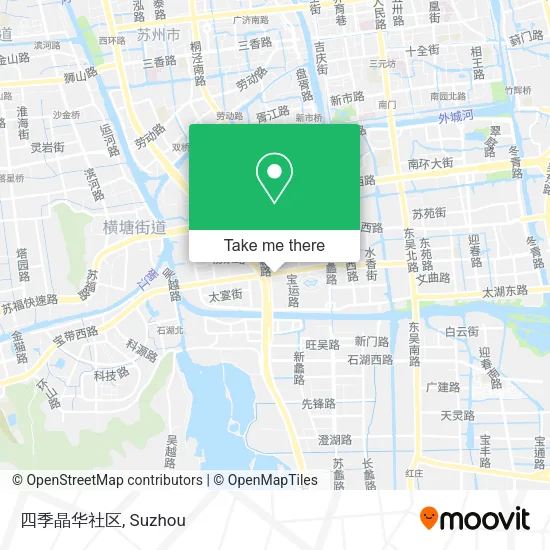 四季晶华社区 map