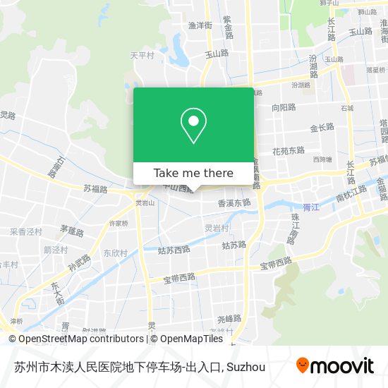 苏州市木渎人民医院地下停车场-出入口 map