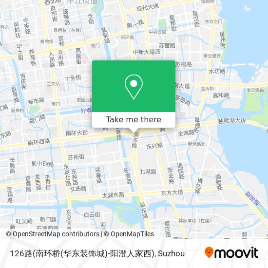 126路(南环桥(华东装饰城)-阳澄人家西) map