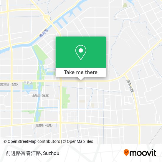 前进路富春江路 map