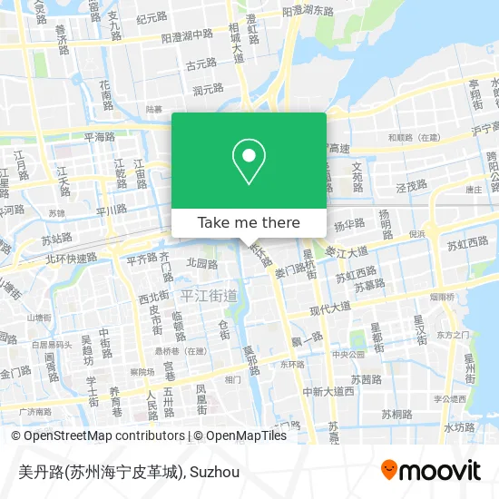 美丹路(苏州海宁皮革城) map