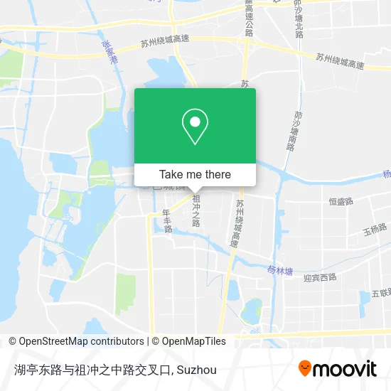 湖亭东路与祖冲之中路交叉口 map