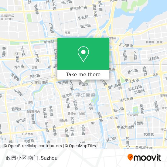 政园小区-南门 map