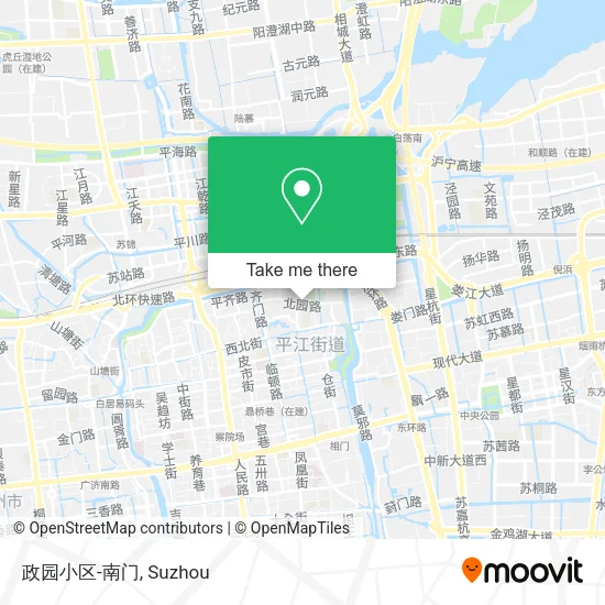 政园小区-南门 map