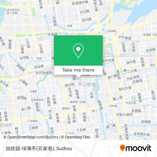 拙政园-绿漪亭(百家巷) map