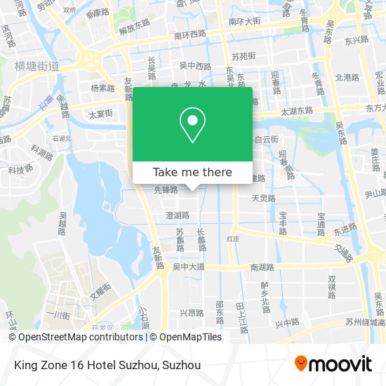 King Zone 16 Hotel Suzhou map