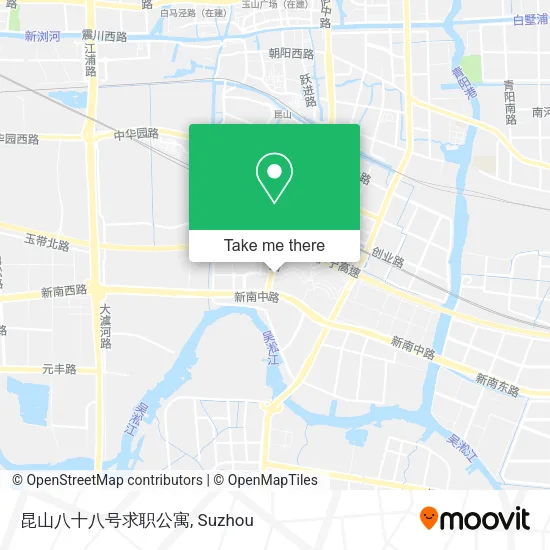昆山八十八号求职公寓 map