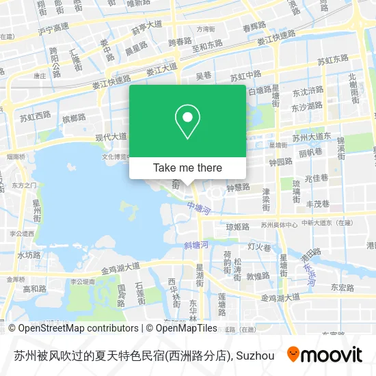 苏州被风吹过的夏天特色民宿(西洲路分店) map