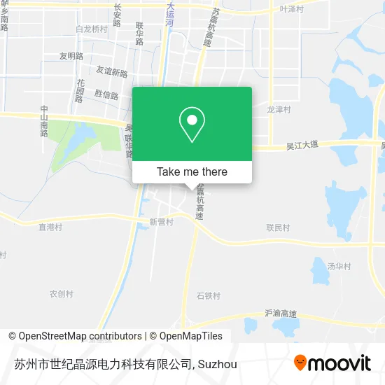 苏州市世纪晶源电力科技有限公司 map