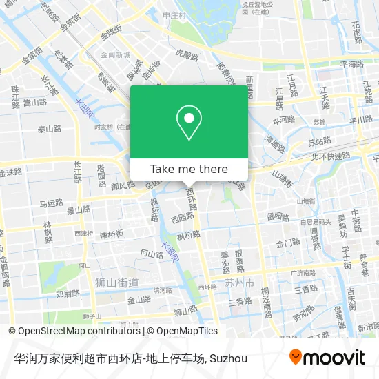 华润万家便利超市西环店-地上停车场 map